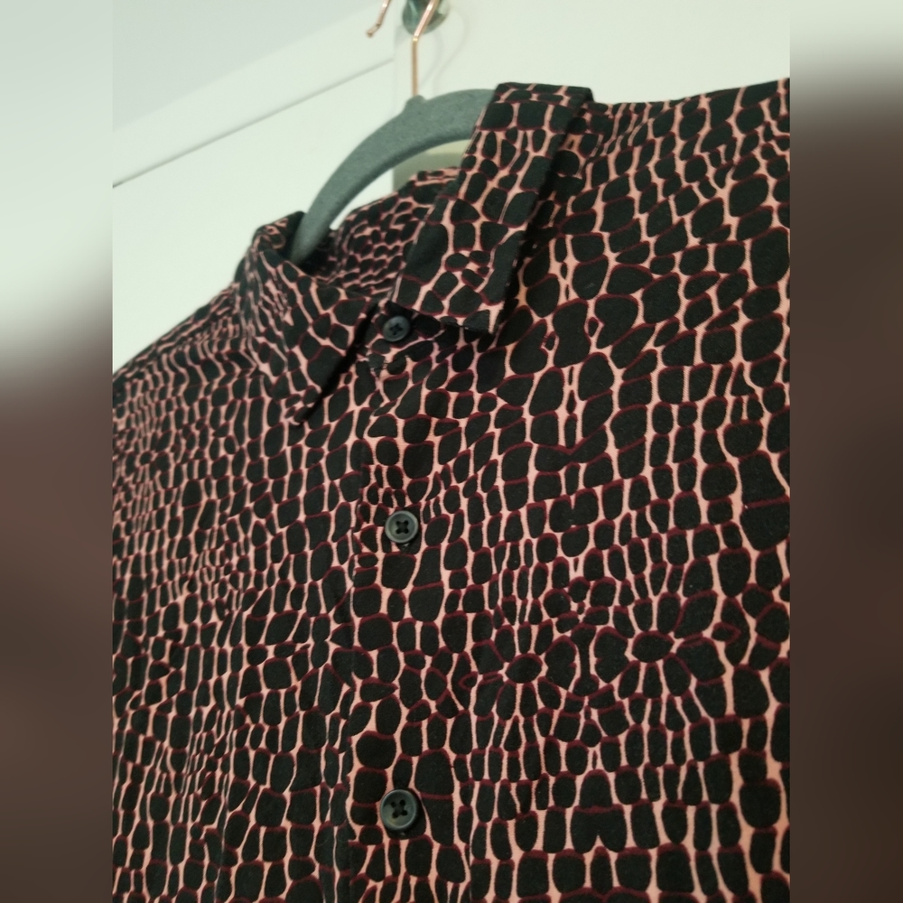 TOPMAN Large Short Sleeve Retro Print Shirt - Picture 3 of 5